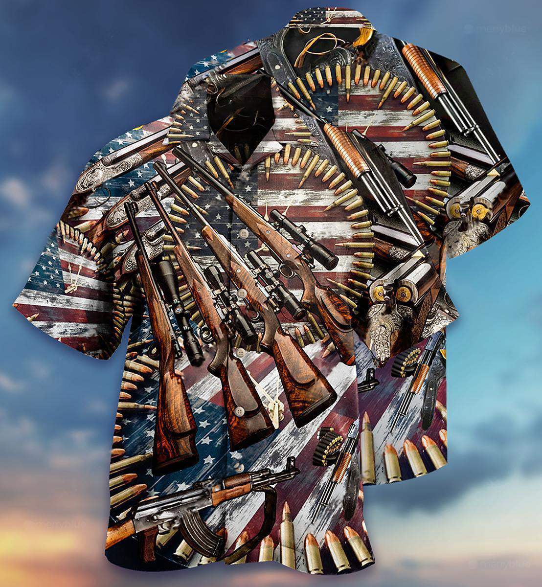 Gun Make No Mistake About It, It's American Control - Hawaiian Shirt - Reefox