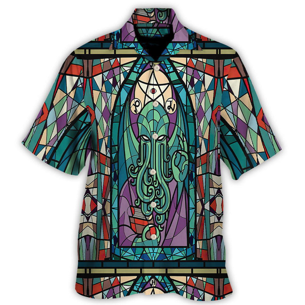 Cthulhu Church Stained Glass - Hawaiian Shirt