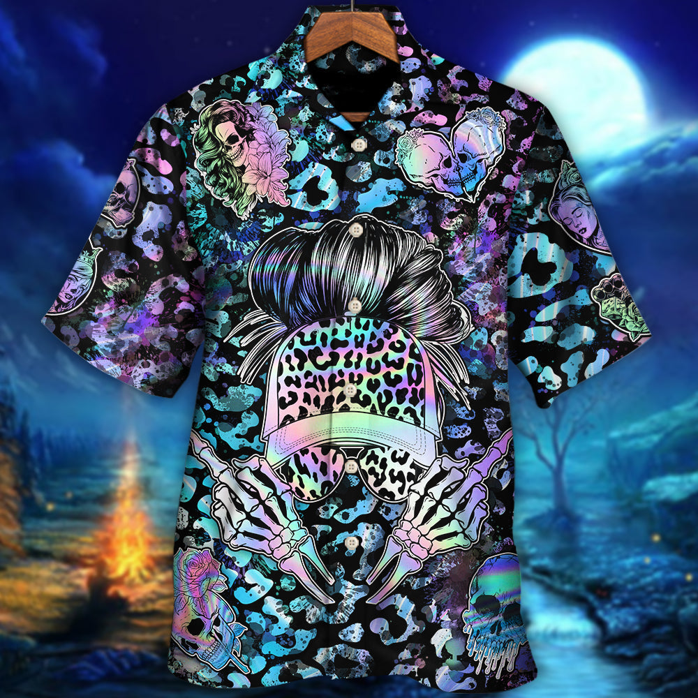 Skull Sorry I Didn't Mean To Give You The Wrong Impression Let Me Clarify I'm The Wrong B To Mess With - Hawaiian Shirt