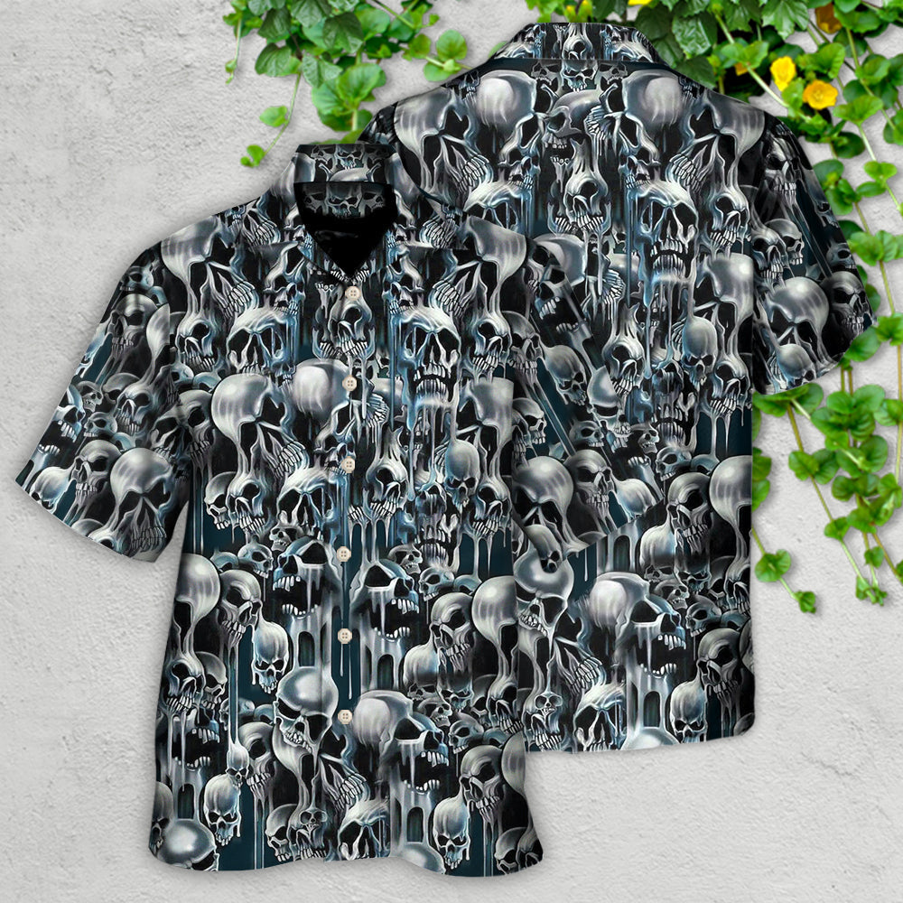 Skull It's Hot in Here - Hawaiian Shirt - Reefox