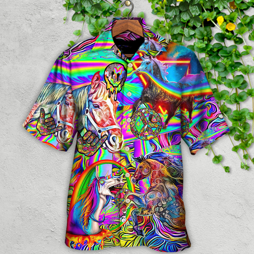 Hippie Horse Run For You - Hawaiian Shirt - Reefox