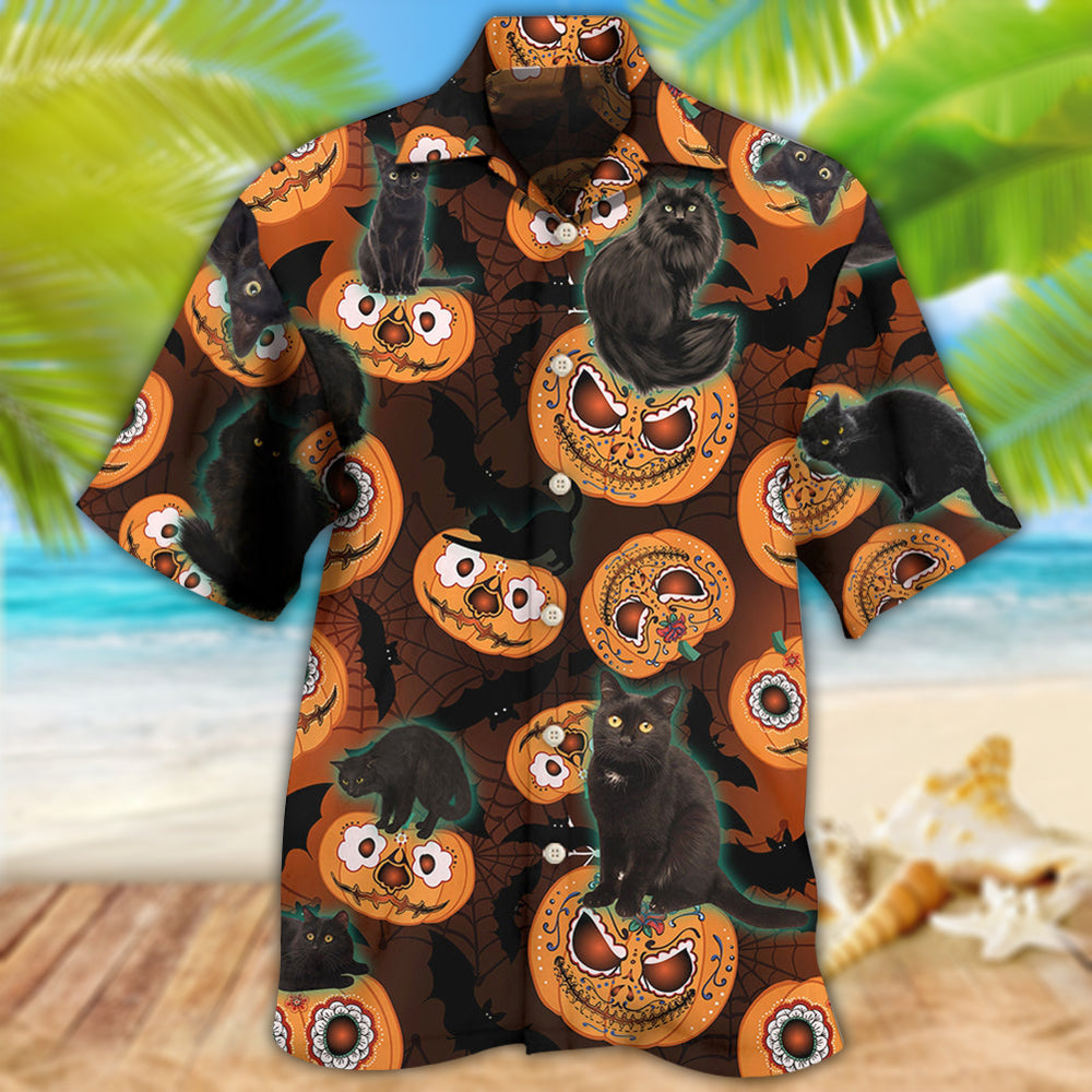 Halloween Is Better Cat Make - Hawaiian Shirt - Reefox