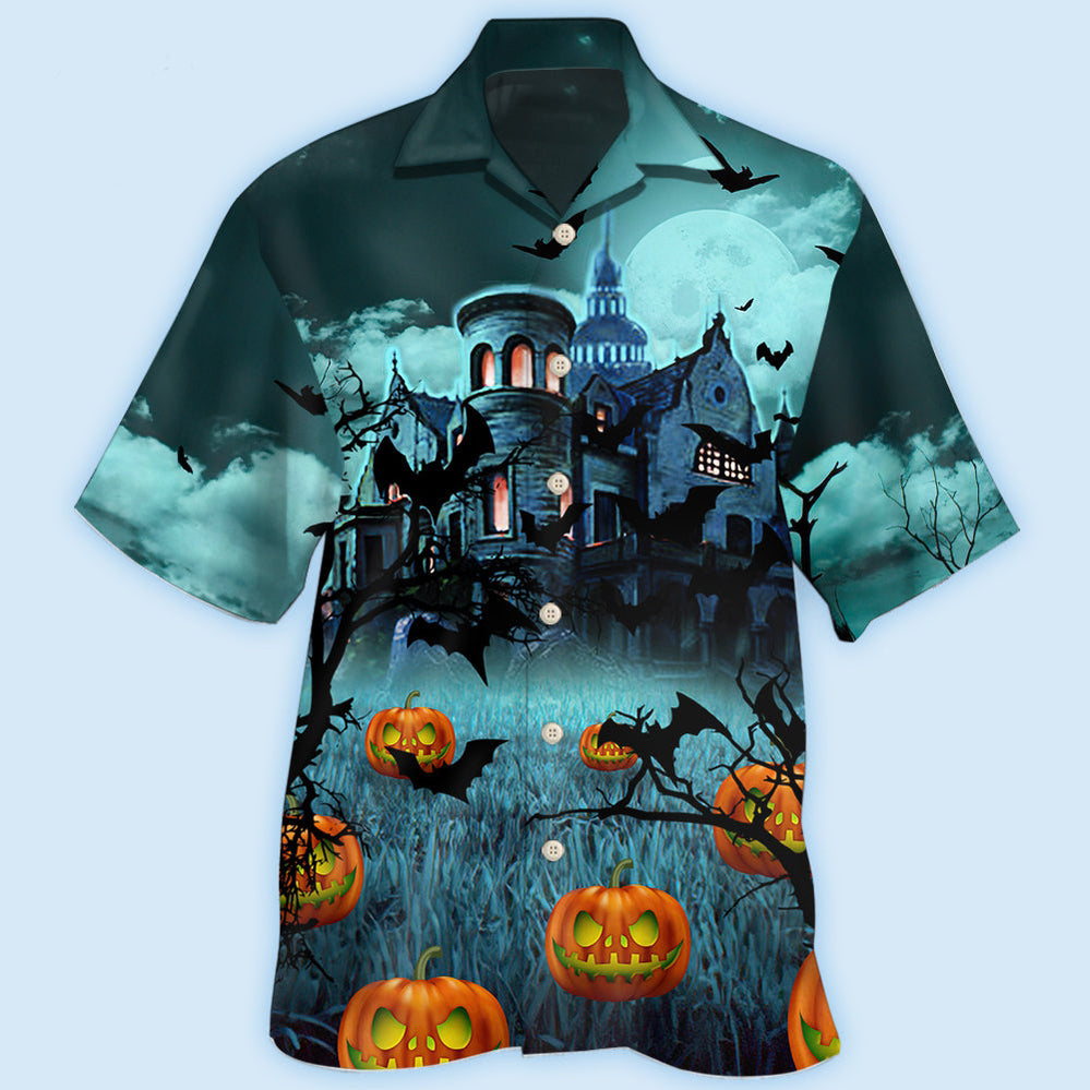 Halloween Night Dark Pumpkin - Hawaiian Shirt - Reefox