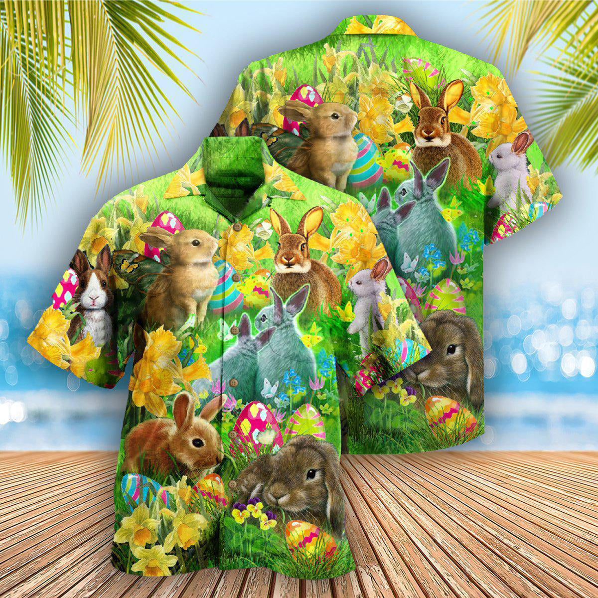 Easter Bunnie Easter Happy Bunnie - Hawaiian Shirt - Reefox