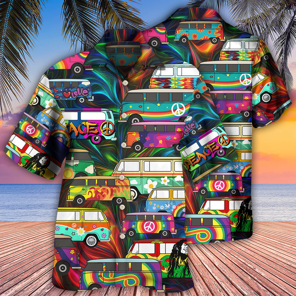 Hippie Bus Colorful Style - Hawaiian Shirt - Reefox