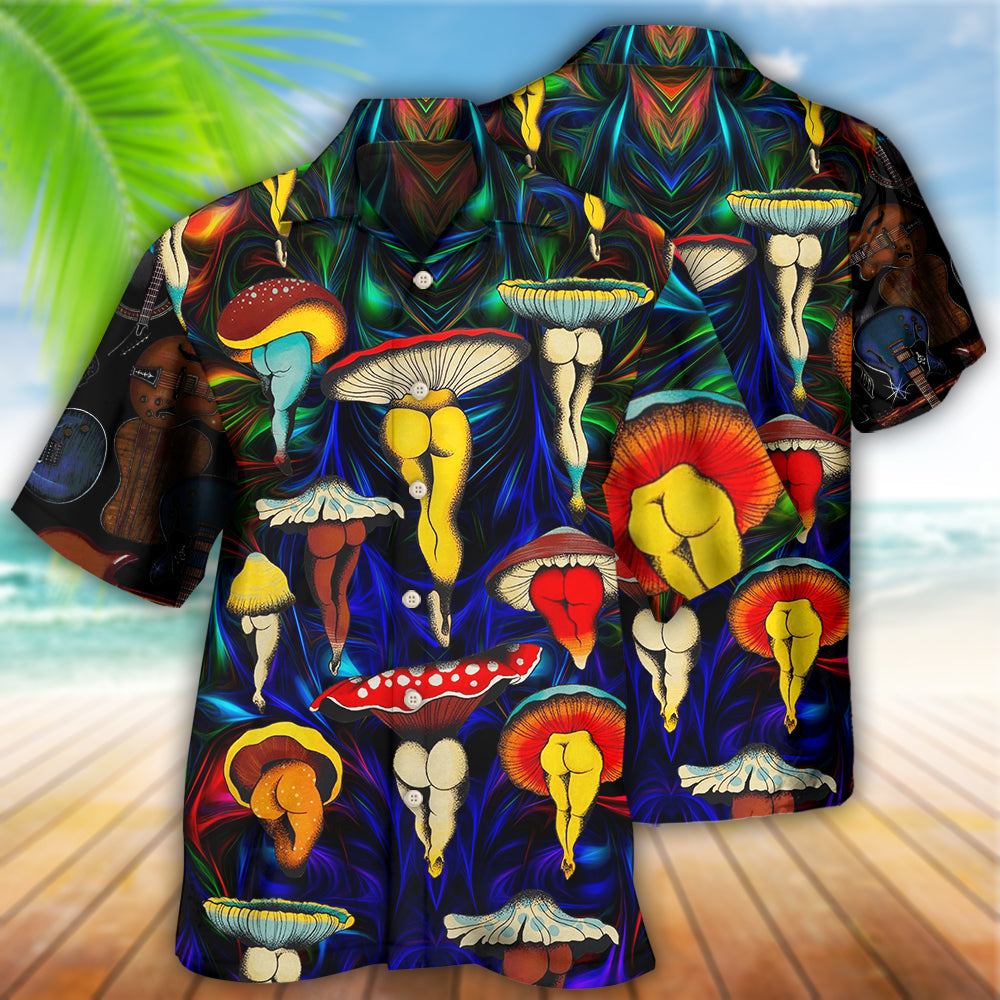 Hippie Mushroom Funny Style Love Life - Hawaiian Shirt - Reefox
