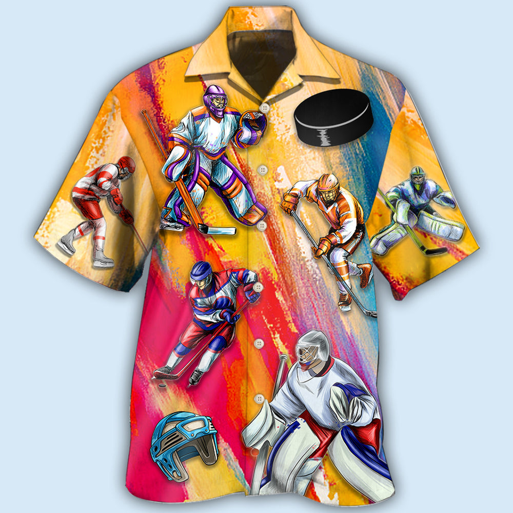 Ice Hockey Life Style - Hawaiian Shirt - Reefox