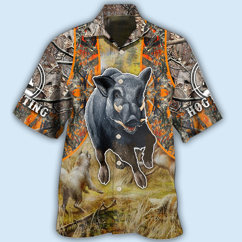 Hunting Hog Hunting Camo - Hawaiian Shirt - Reefox