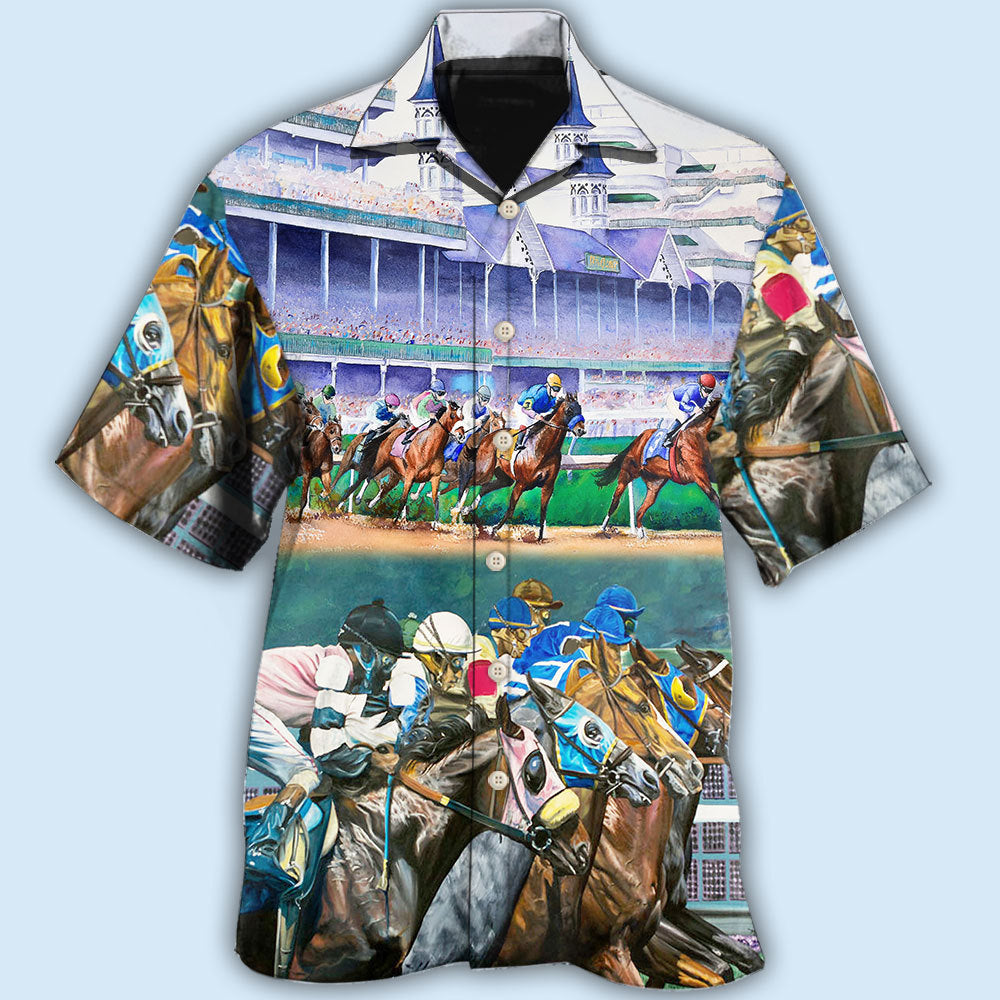Horse Racing We Love Amazing Style - Hawaiian Shirt - Reefox