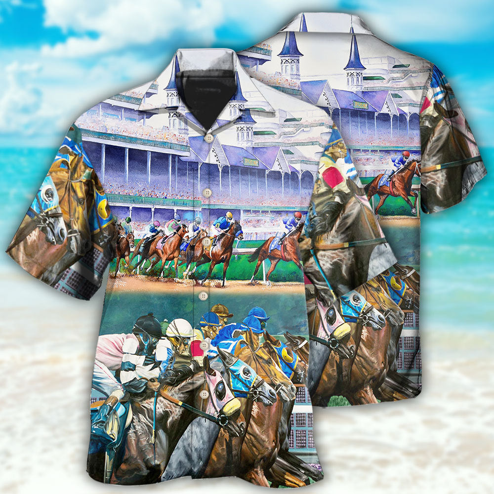 Horse Racing We Love Amazing Style - Hawaiian Shirt - Reefox
