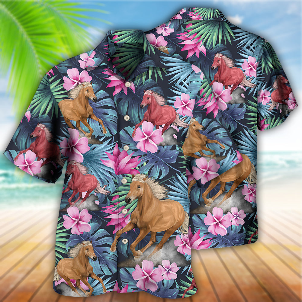 Horse Tropical Summer Vibes - Hawaiian Shirt - Reefox
