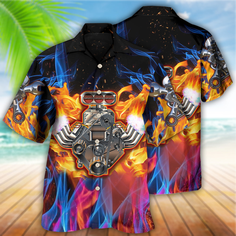 Hot Rod Fire Style - Hawaiian Shirt - Reefox