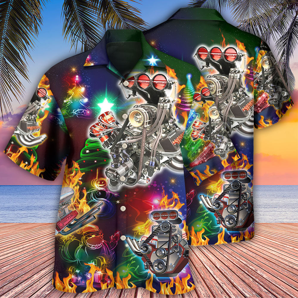 Hot Rod Christmas Tree To Where You Are - Hawaiian Shirt - Reefox
