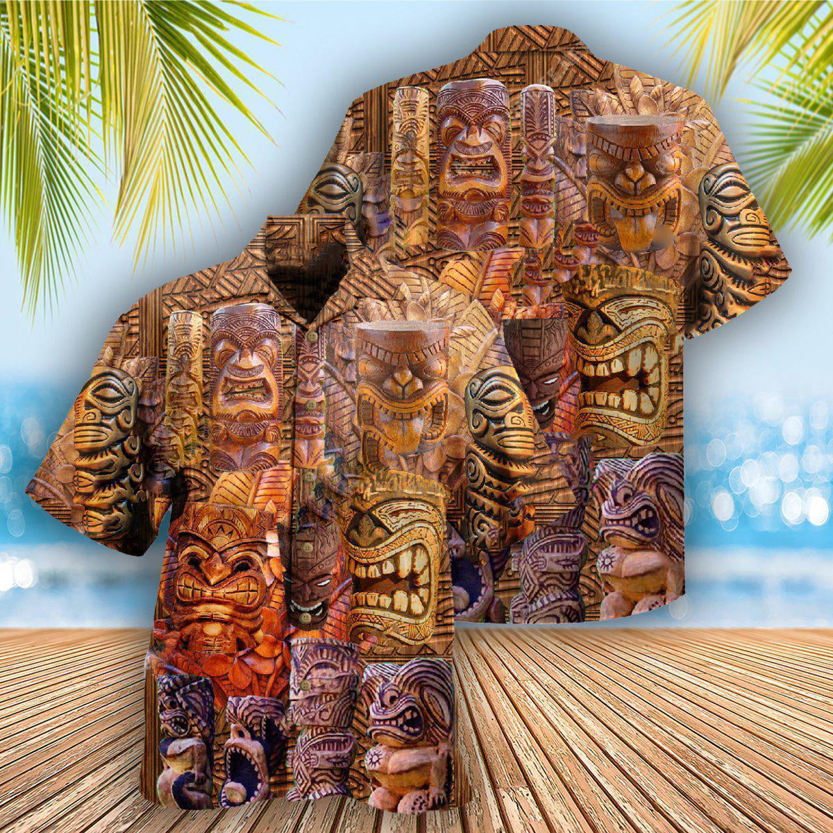 Tiki If Found Return To Hawaii Tiki Sculpture - Hawaiian Shirt - Reefox