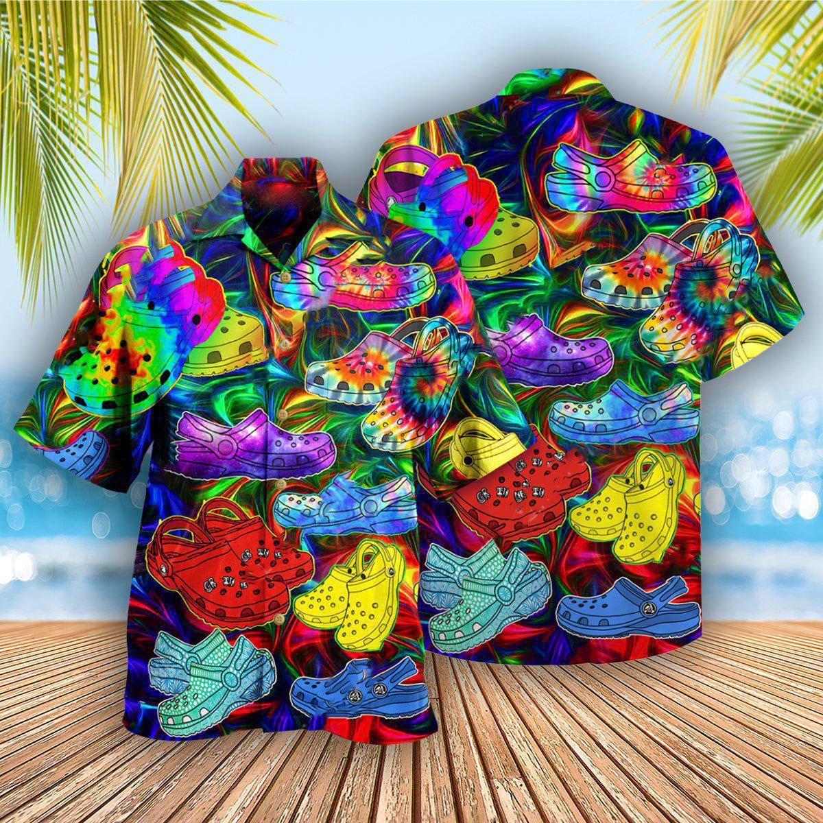 Hippie If You Ain't Crocin You Ain't Rockin - Hawaiian Shirt - Reefox