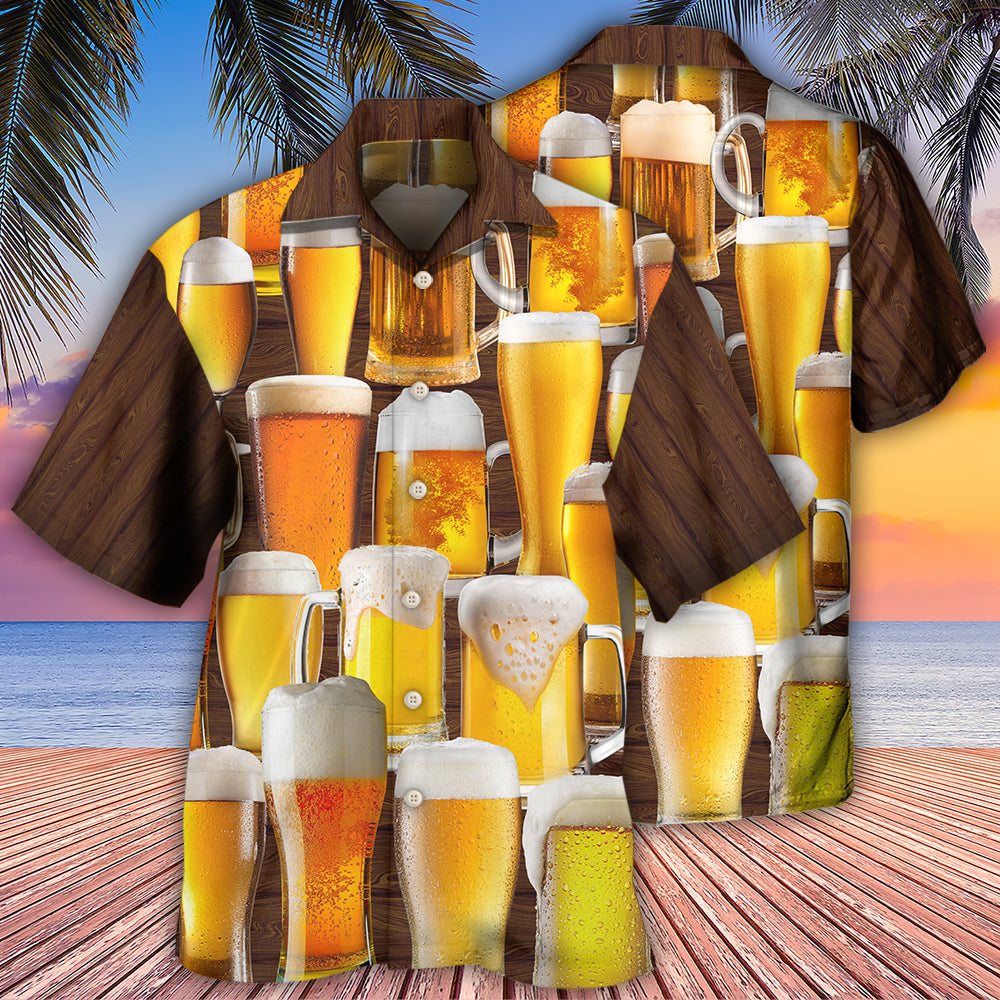 Beer It's Time For Beer - Hawaiian Shirt - Reefox