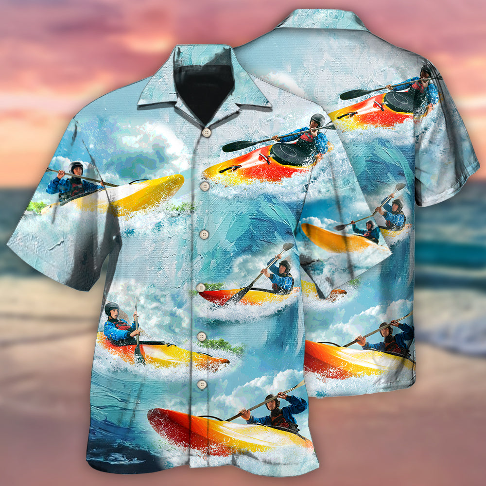 Kayaking Cool Colorful Style - Hawaiian Shirt - Reefox