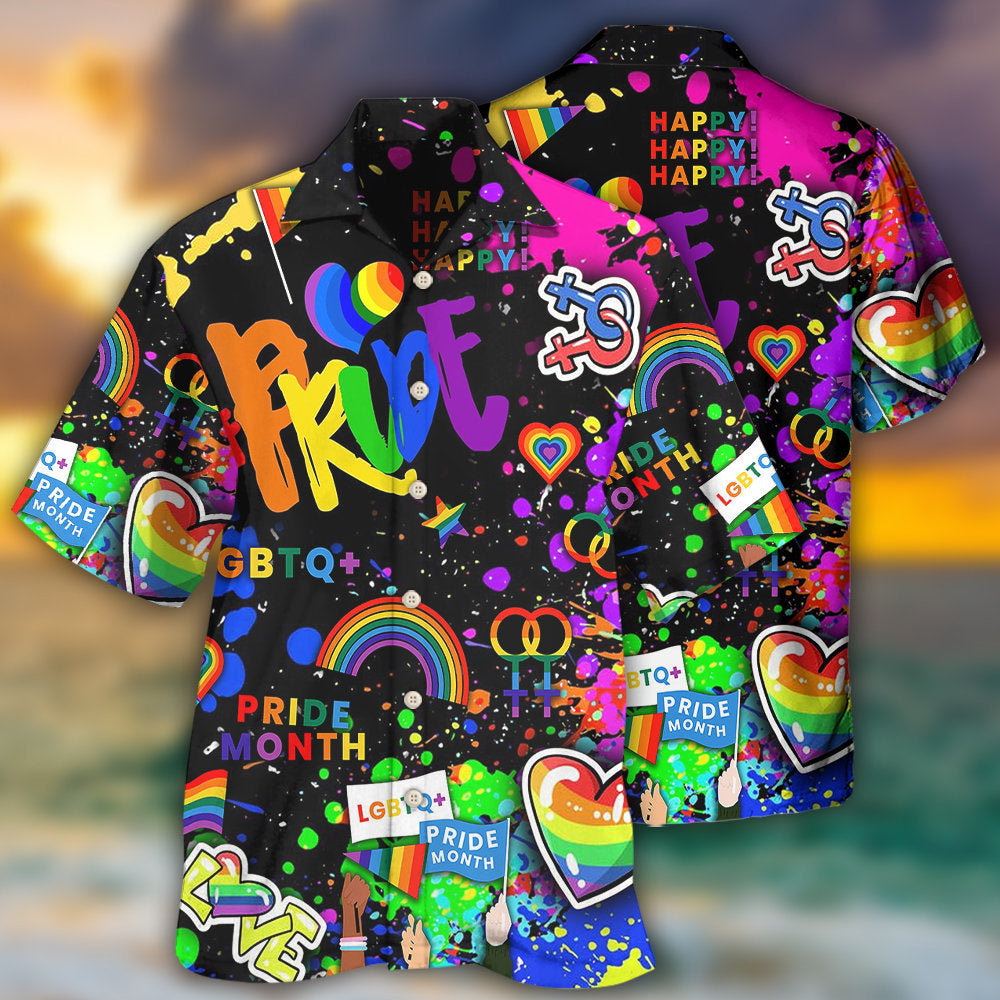 LGBT Pride Mix Color - Hawaiian Shirt - Reefox