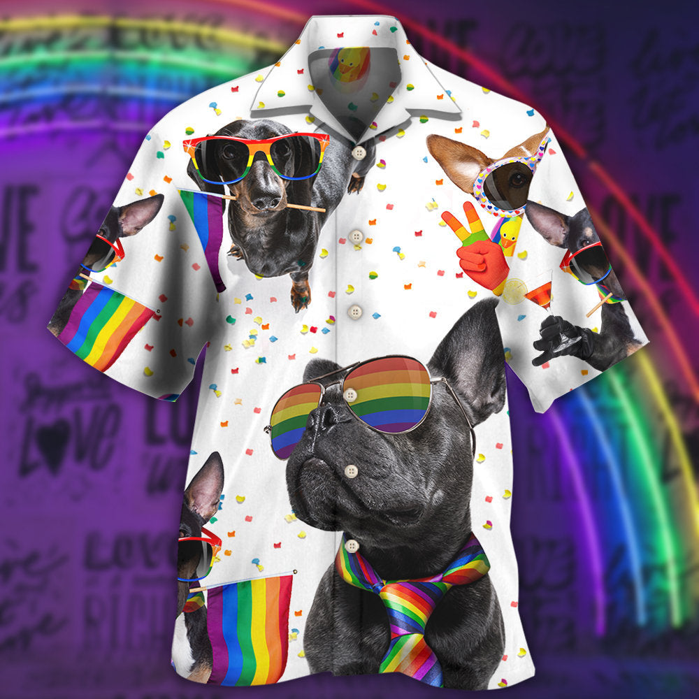 LGBT Pride French Bulldog - Hawaiian Shirt - Reefox