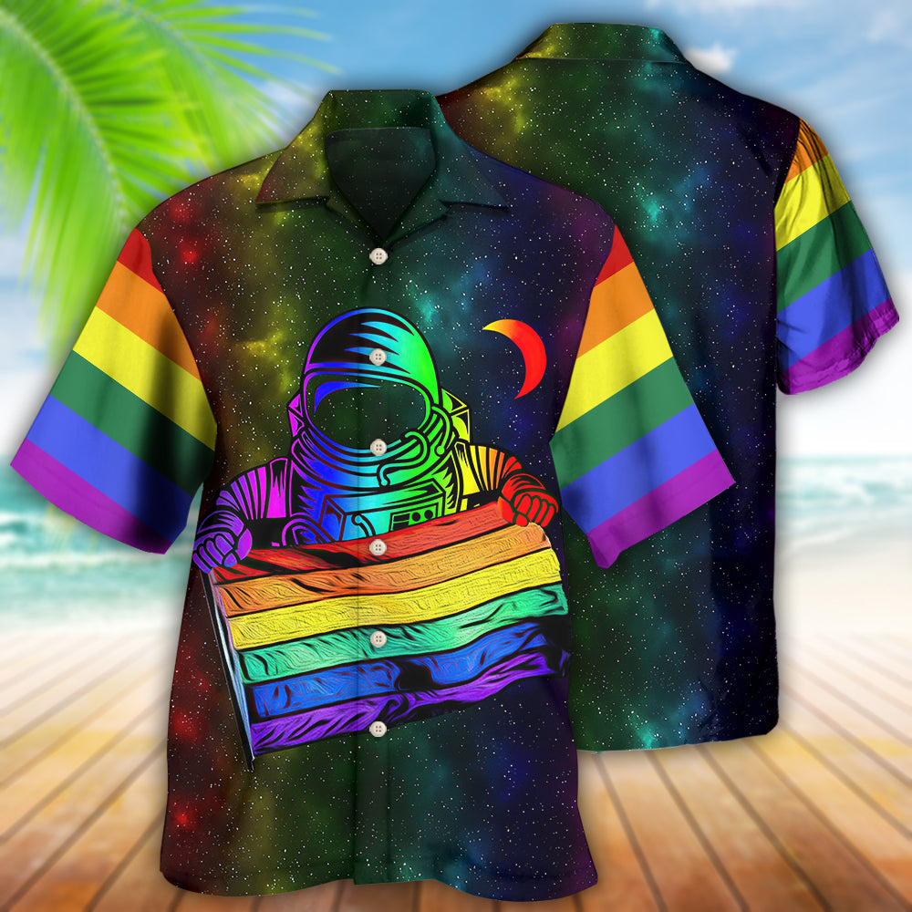 LGBT Pride Astronaut Style - Hawaiian Shirt - Reefox