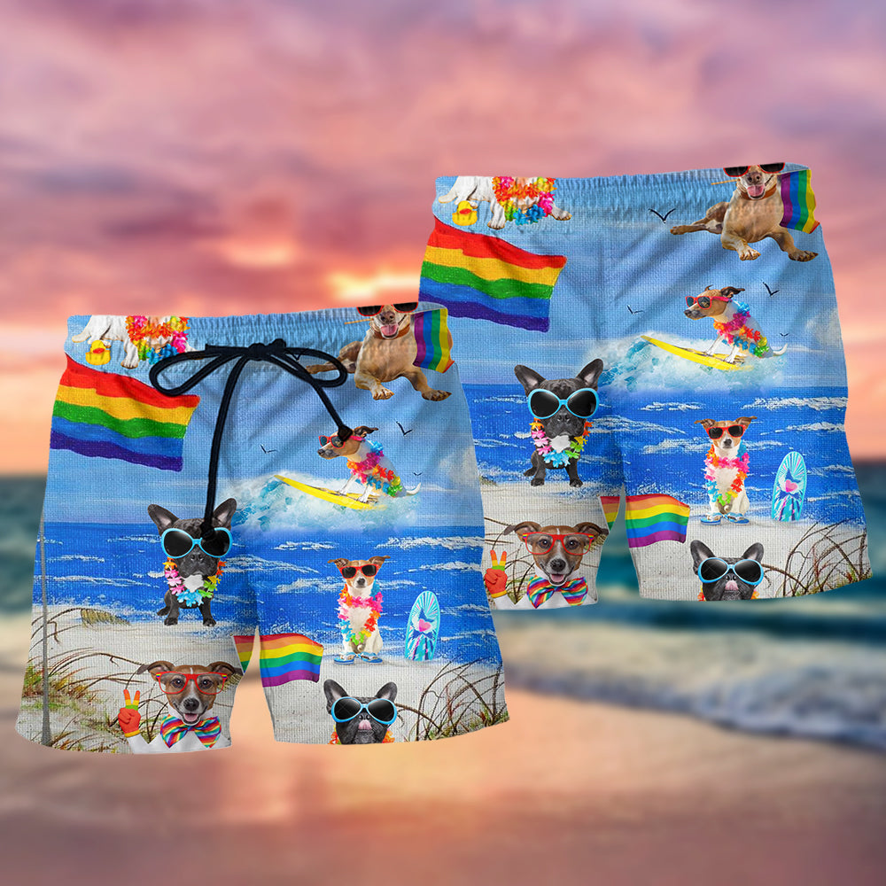 LGBT Jack Russell Terrier Cool - Beach Short Reefox - Owls Matrix LTD