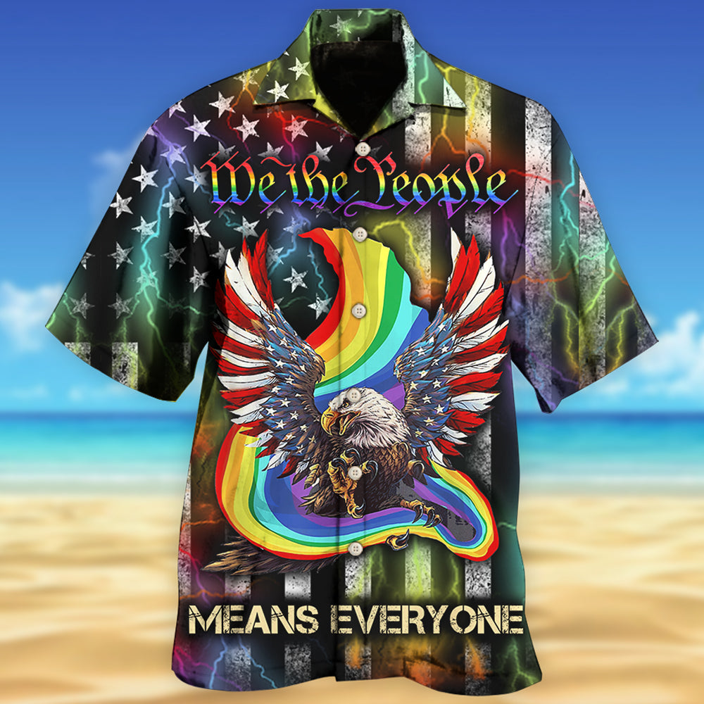 LGBT Eagle We The People Style - Hawaiian Shirt - Reefox