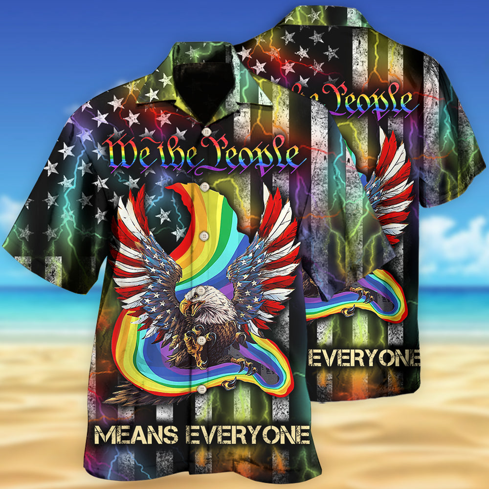 LGBT Eagle We The People Style - Hawaiian Shirt - Reefox