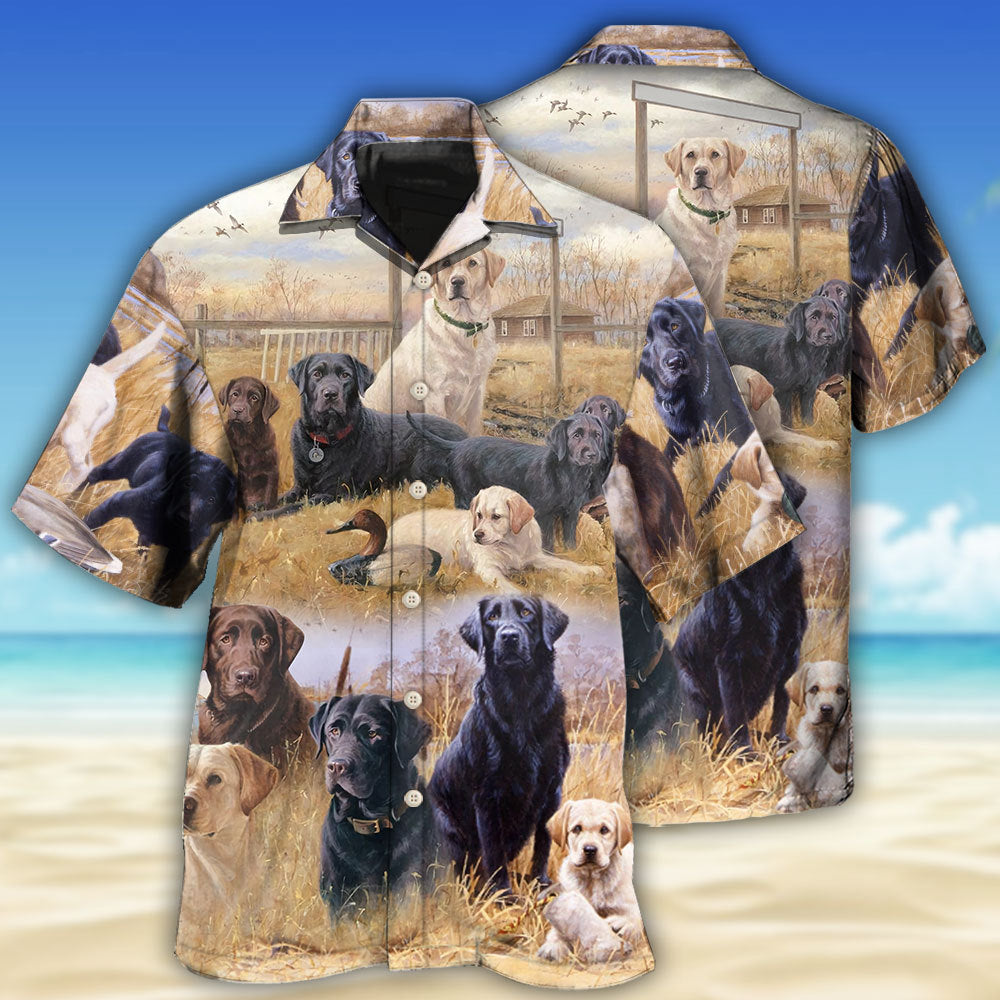 Labrador Retriever Hunting Dog Lovely - Hawaiian Shirt - Reefox