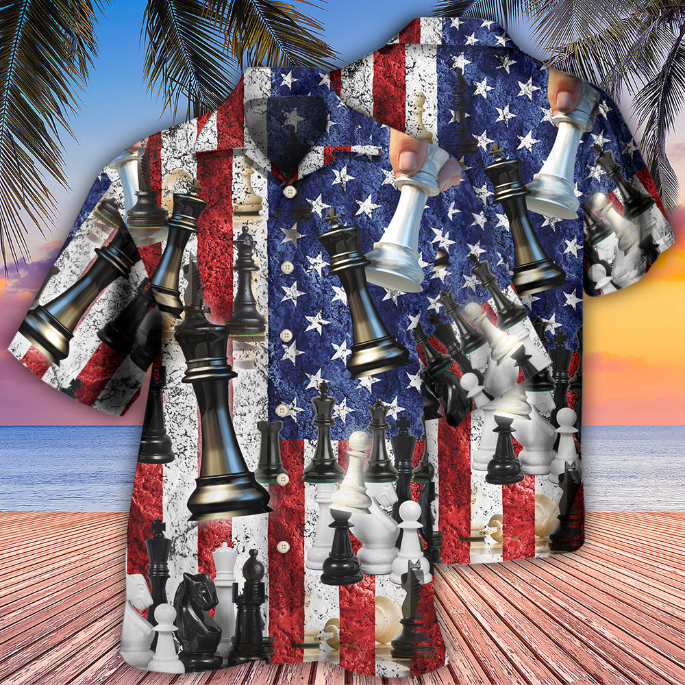 Chess Independence Day Let's Celebrate With Chess - Hawaiian Shirt - Reefox