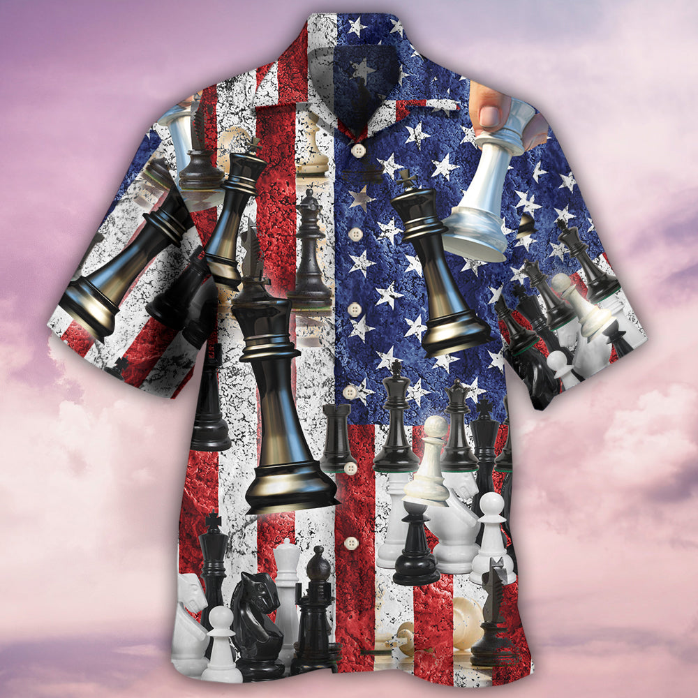Chess Independence Day Let's Celebrate With Chess - Hawaiian Shirt - Reefox