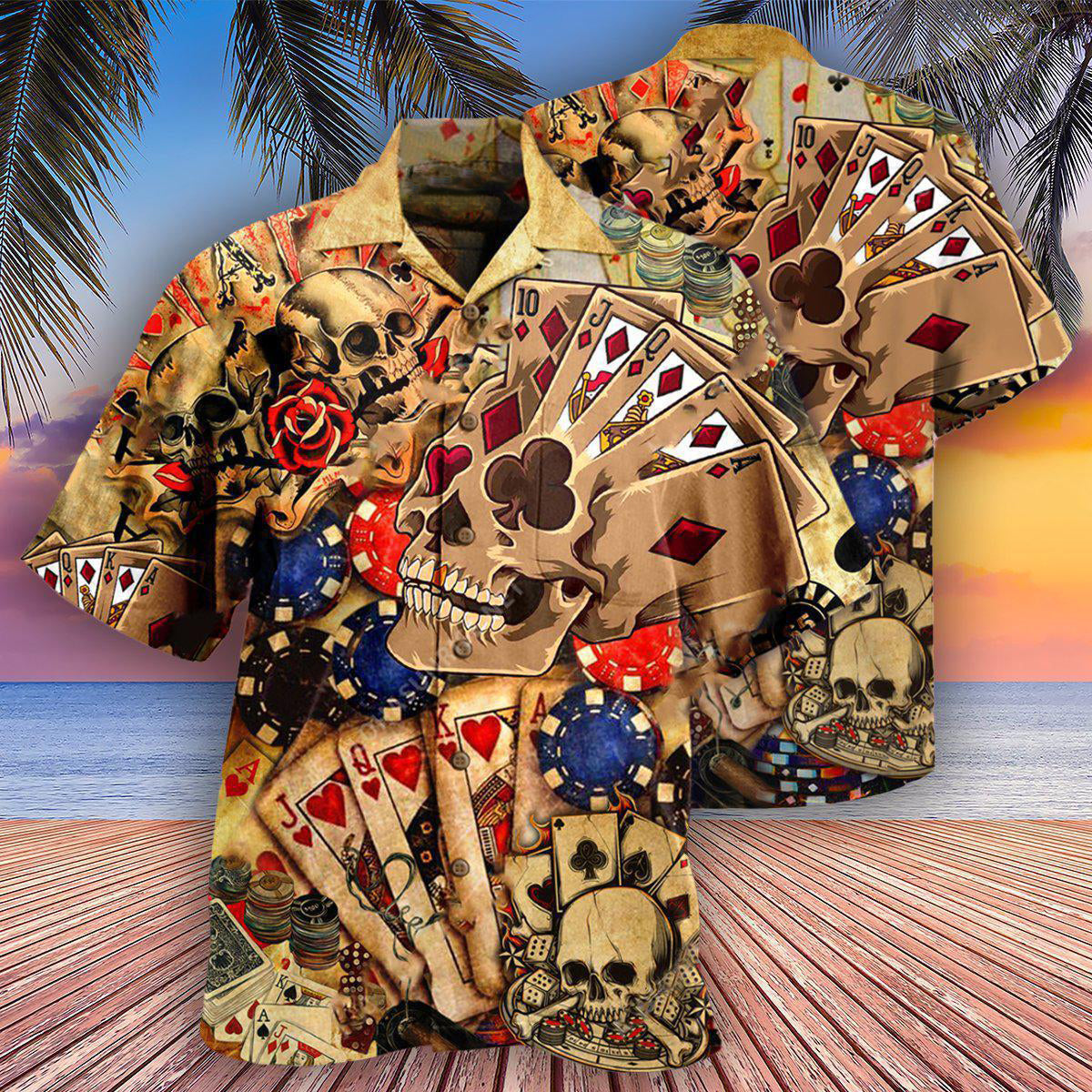 Poker Gambling Life Is Like A Poker Game - Hawaiian Shirt - Reefox