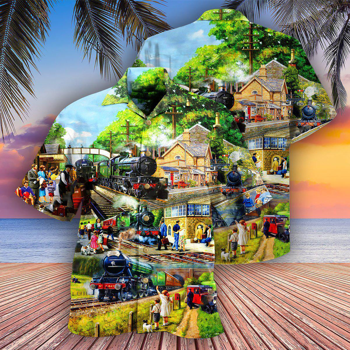Train Track Full Of Possibilities And Happiness - Hawaiian Shirt - Reefox