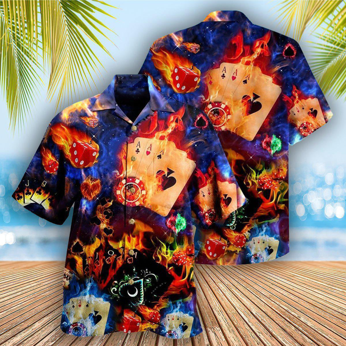 Poker Gambling Life Like Poker Has An Element Of Risk - Hawaiian Shirt - Reefox