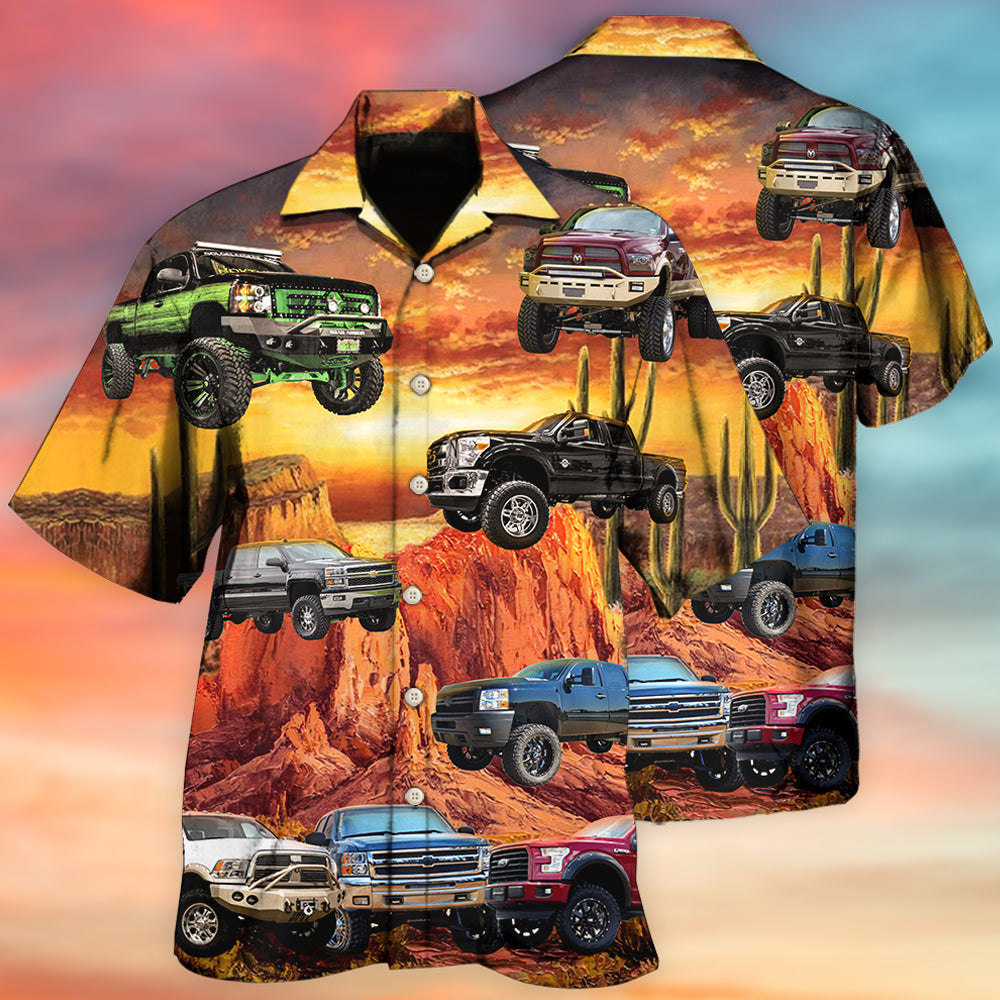 Truck Lifted Trucks Matter In The Desert - Hawaiian Shirt - Reefox