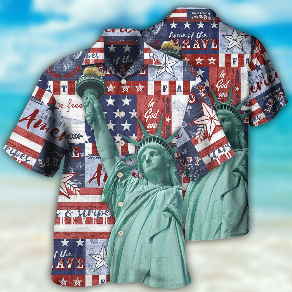 America Live Free - Hawaiian Shirt - Reefox