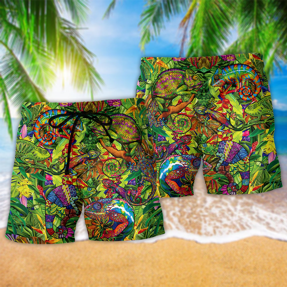 Lizard Life Is Better With A Lizard - Beach Short Reefox - Owls Matrix LTD