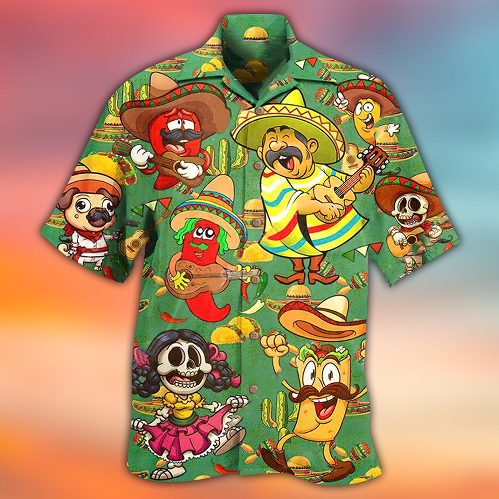 Food Love Mexican Culture Funny - Hawaiian Shirt - Reefox
