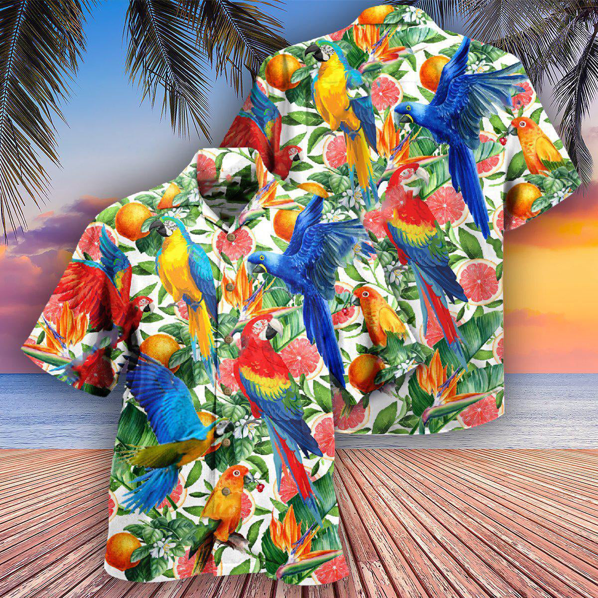 Parrot Make Red Grapefruit Flavor - Hawaiian Shirt - Reefox