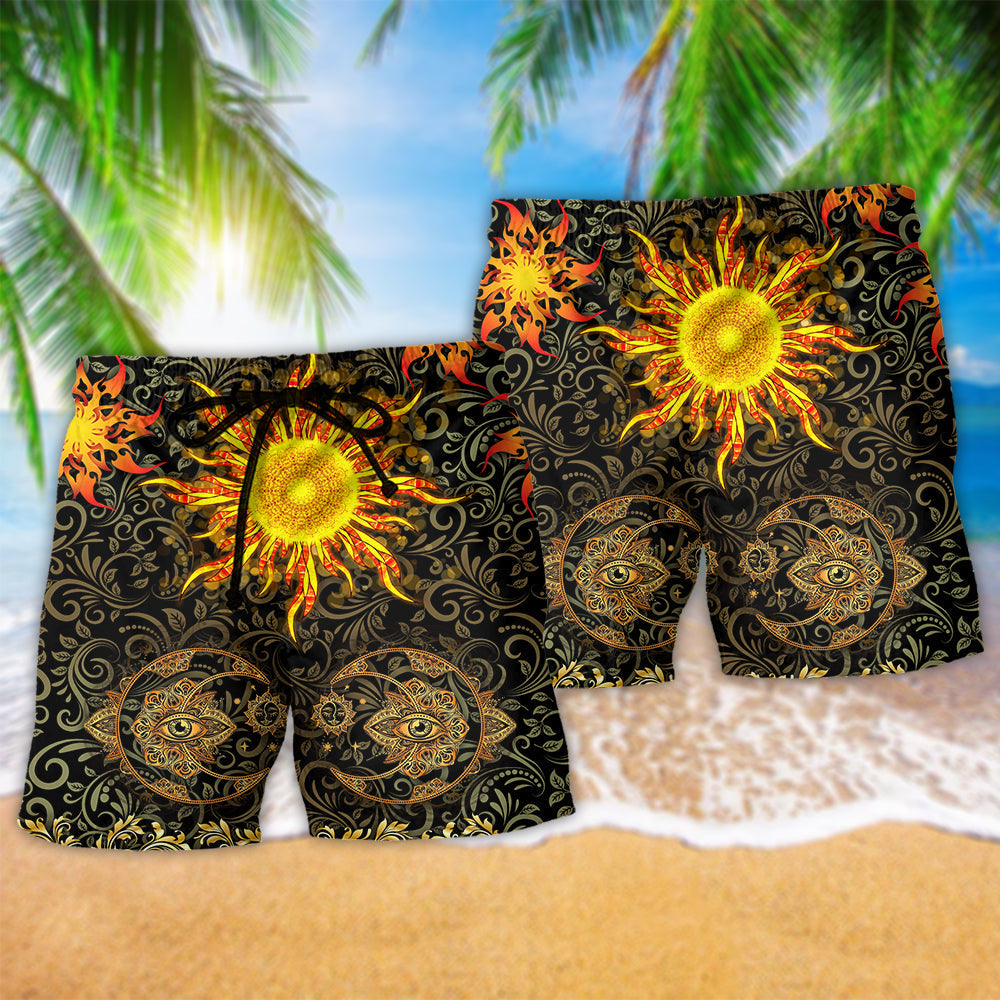 Mandala Nothing Is More Amazing Than The Sun Hot Sun - Beach Short Reefox - Owls Matrix LTD