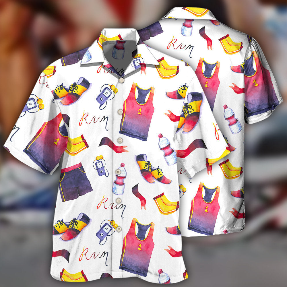 Marathon Run Amazing Clothing - Hawaiian Shirt - Reefox