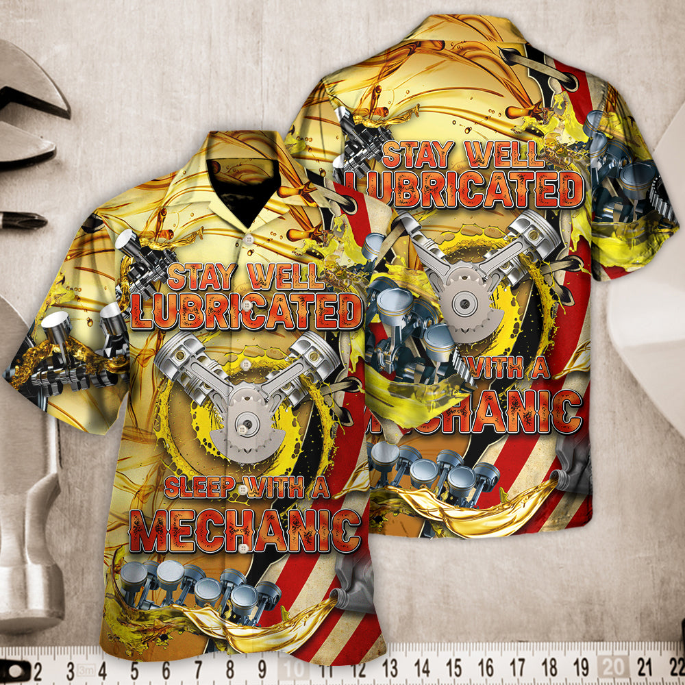 Mechanic Stay Well Lubricated Sleep - Hawaiian Shirt - Reefox