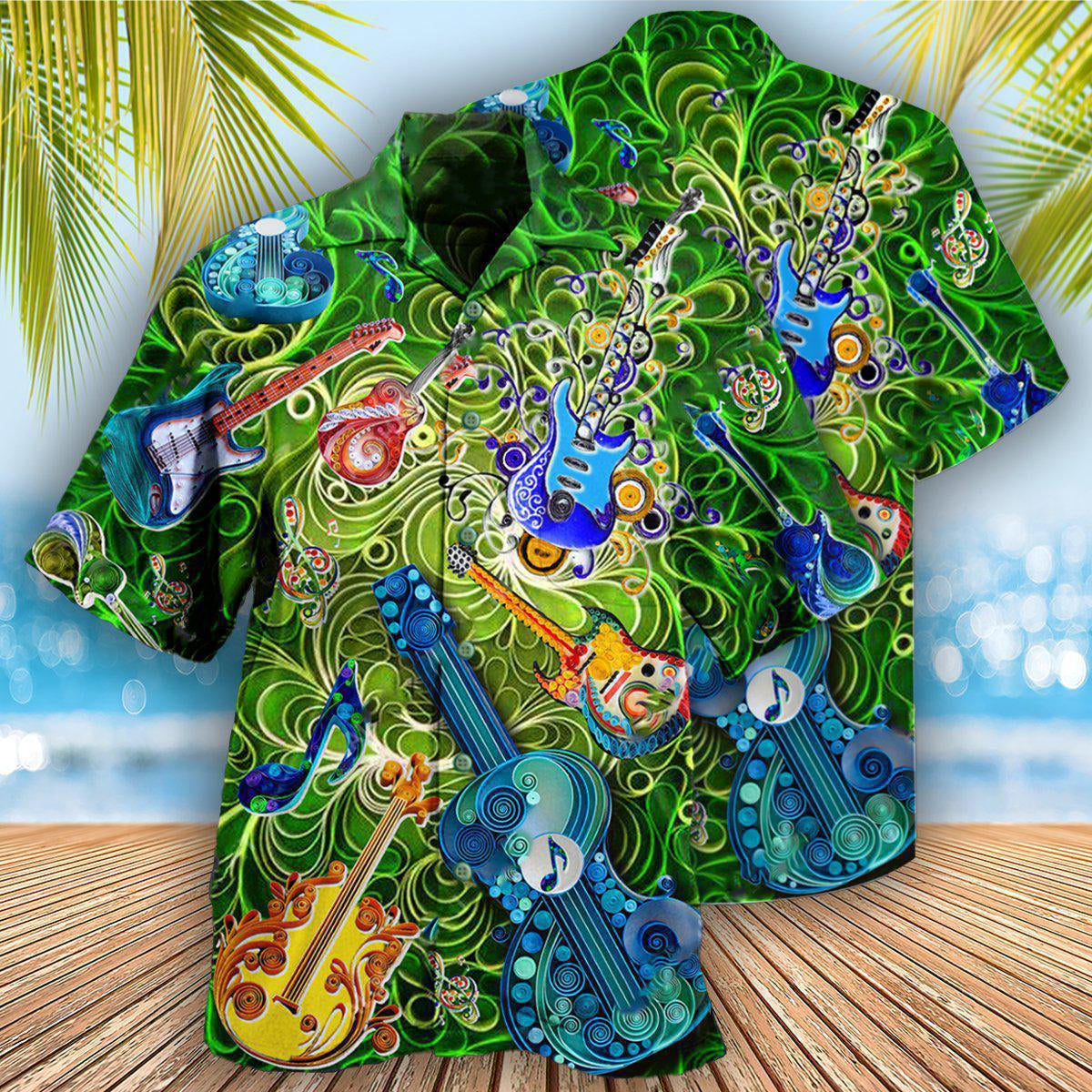 Music Melody Of Time Guitar It Is Magic - Hawaiian Shirt - Reefox