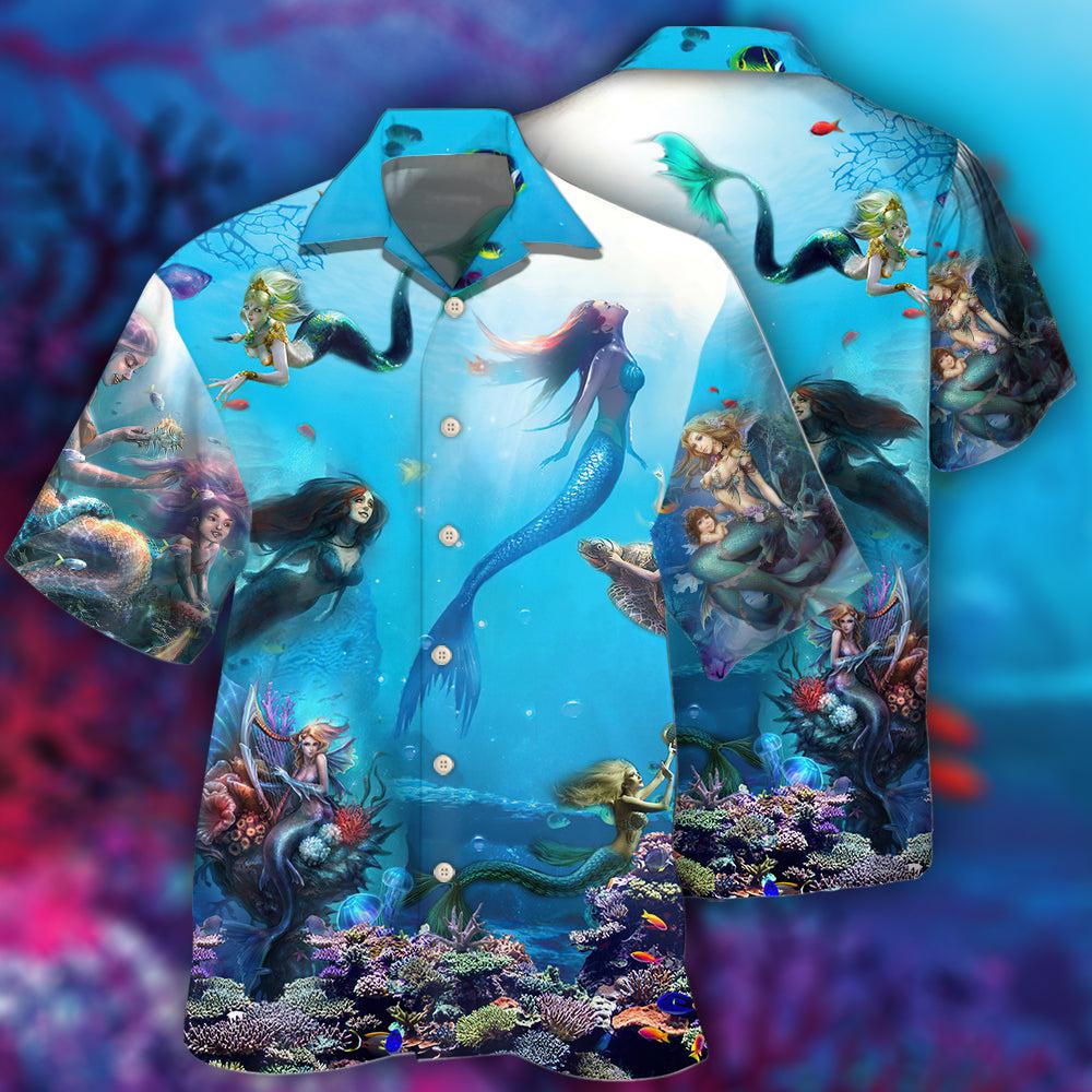 Mermaid Ocean Life - Hawaiian Shirt - Reefox