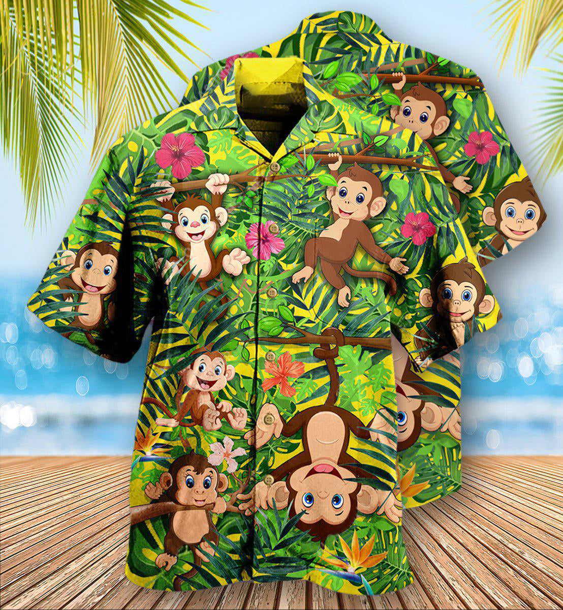Monkey Animals Are My Spirit - Hawaiian Shirt - Reefox