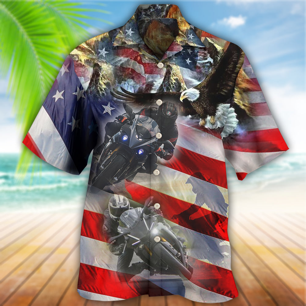 Motorcycle Independence Day - Hawaiian Shirt - Reefox