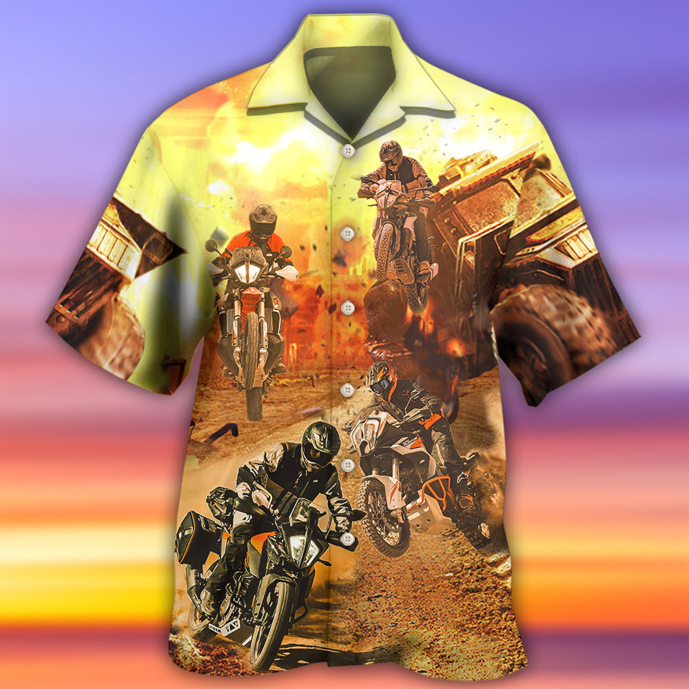 Motorcycle Cool Road - Hawaiian Shirt - Reefox