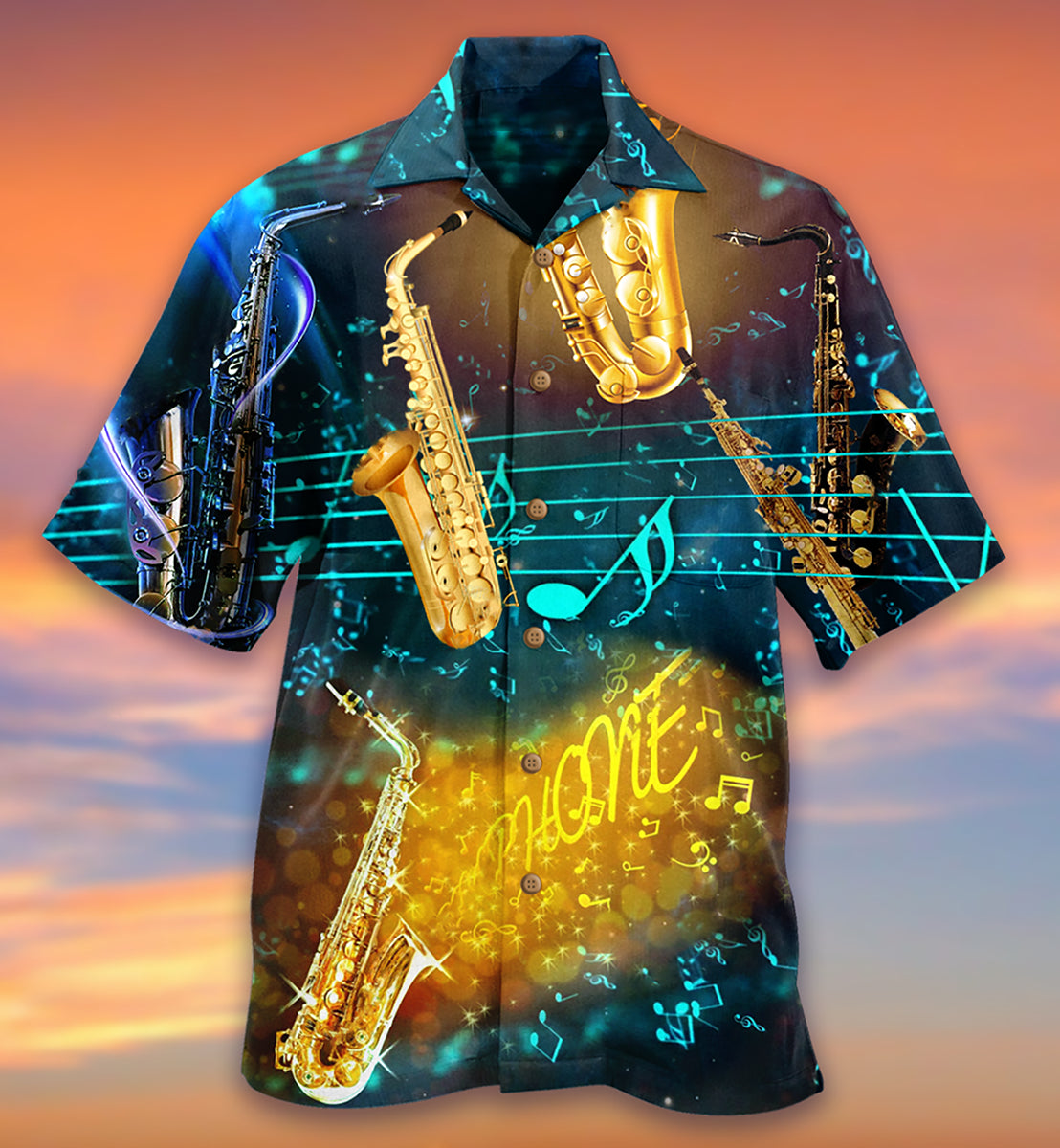 Saxophone Music All Night - Hawaiian Shirt - Reefox