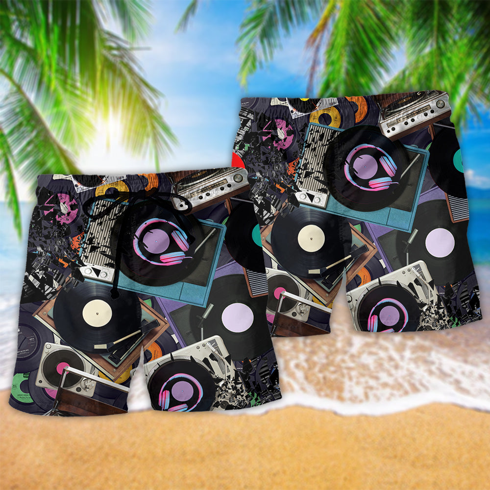 Music Every Sha-la-la Melody On Record Players - Beach Short Reefox - Owls Matrix LTD