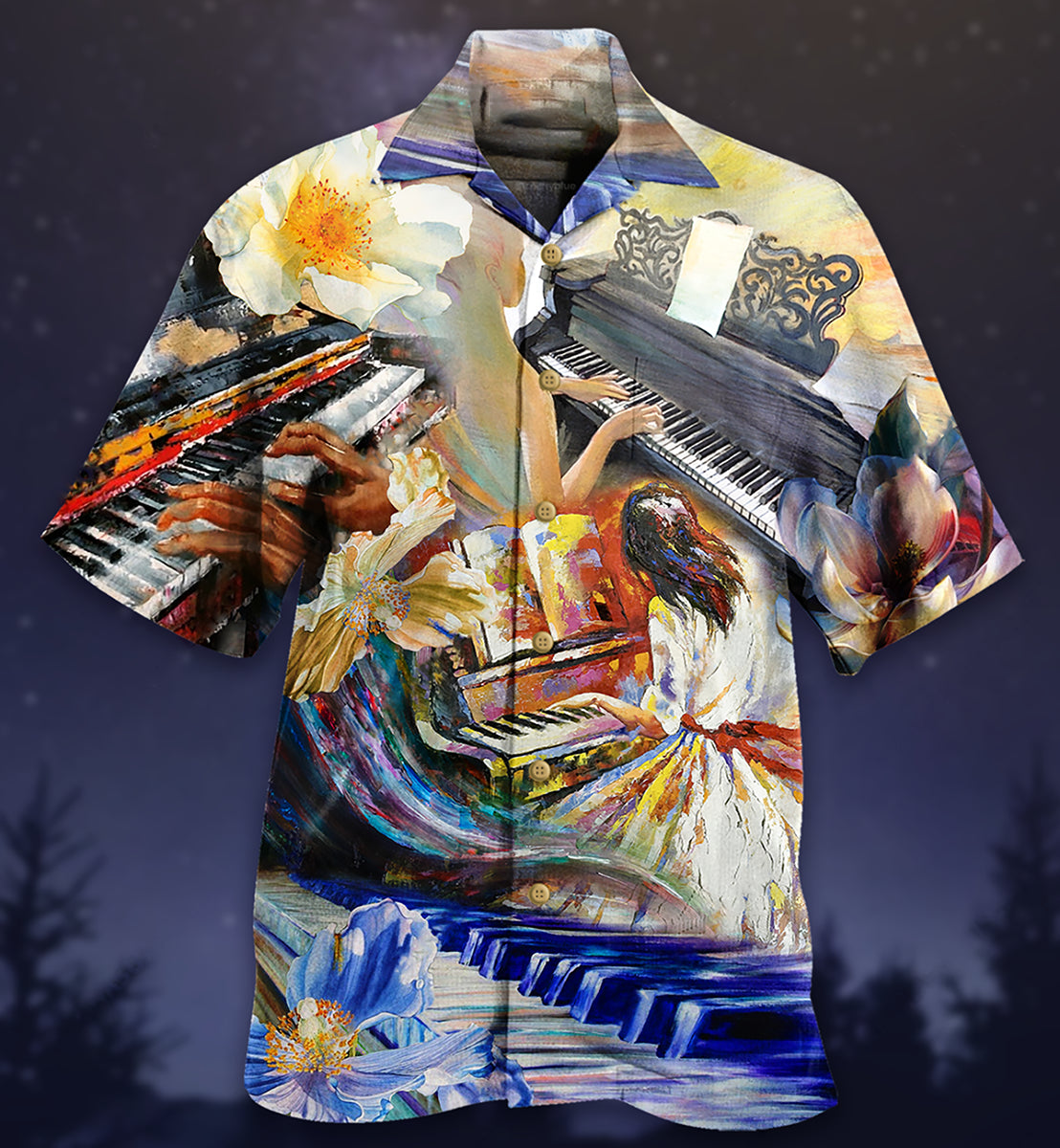 Piano Music Love Piano Forever - Hawaiian Shirt - Reefox