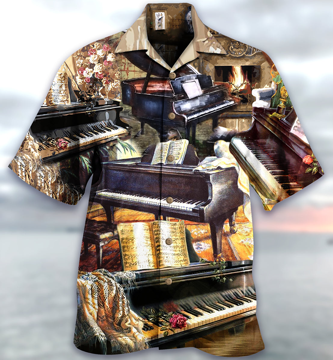 Piano Music Once A Pianist Always A Pianist - Hawaiian Shirt - Reefox